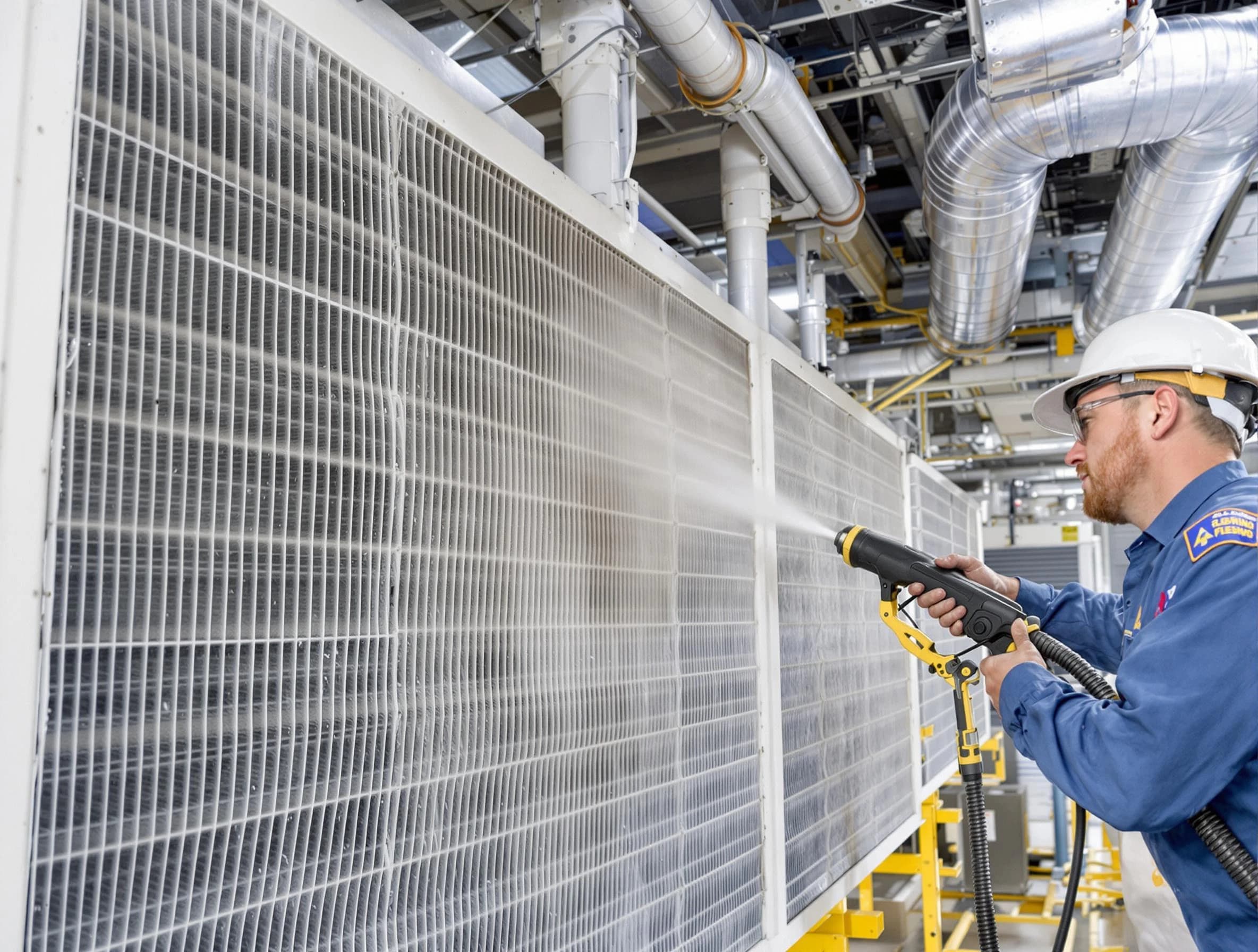 Professional commercial coil cleaning by Jasper Air Duct Cleaning in Jasper