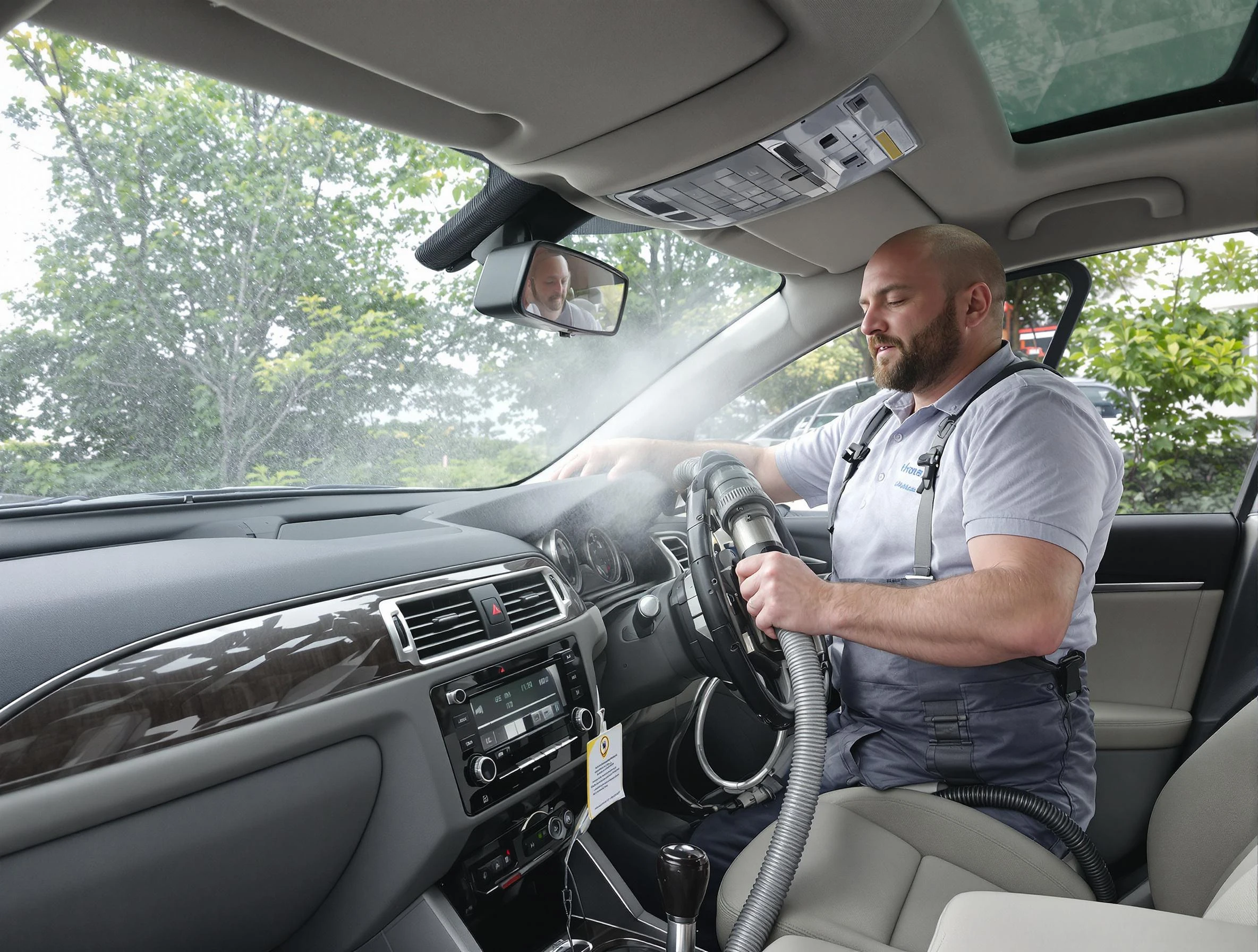 Jasper Air Duct Cleaning specialist performing professional car duct cleaning in Jasper