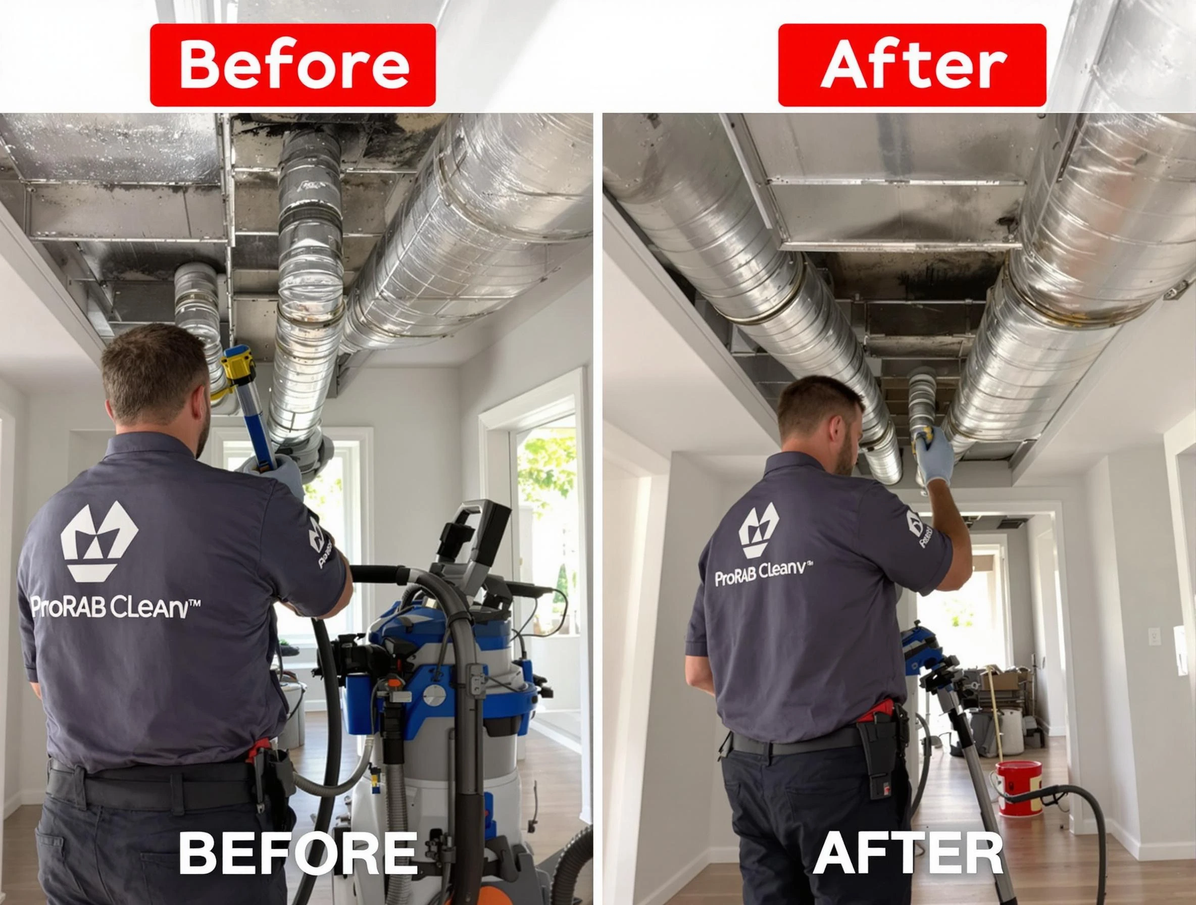 Jasper Air Duct Cleaning expert performing thorough residential duct cleaning in a Jasper home